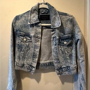 All Saints Women's Washed Denim Jean Jacket